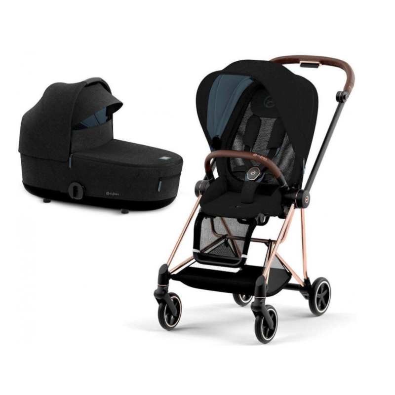 Коляска 2 в 1 Cybex Mios Rose gold Sepia black