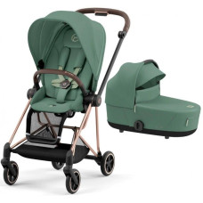 Коляска 2 в 1 Cybex Mios Rose gold Leaf green