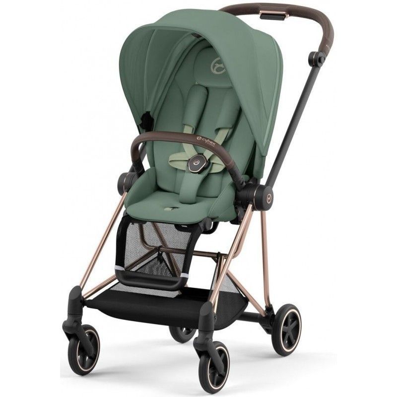 Коляска 2 в 1 Cybex Mios Rose gold Leaf green