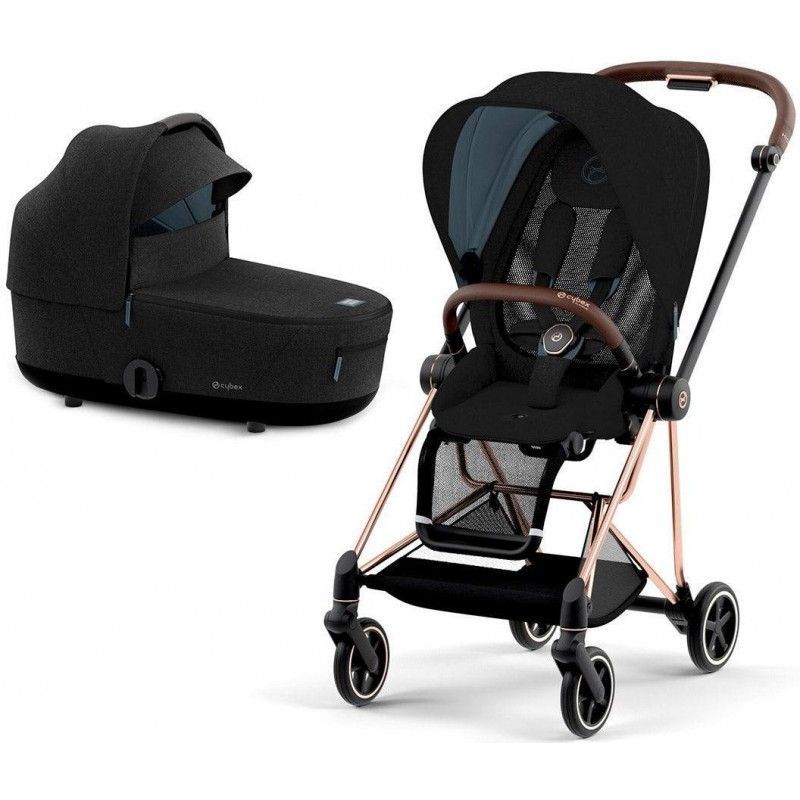 Коляска 2 в 1 Cybex Mios Rose gold Onyx black