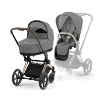 Коляска 2 в 1 Cybex Priam 4.0 Rose Gold Mirage grey