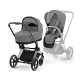 Коляска 2 в 1 Cybex Priam 4.0 Rose Gold Mirage grey
