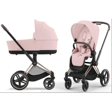 Коляска 2 в 1 Cybex Priam 4.0 Rose Gold Peach Pink