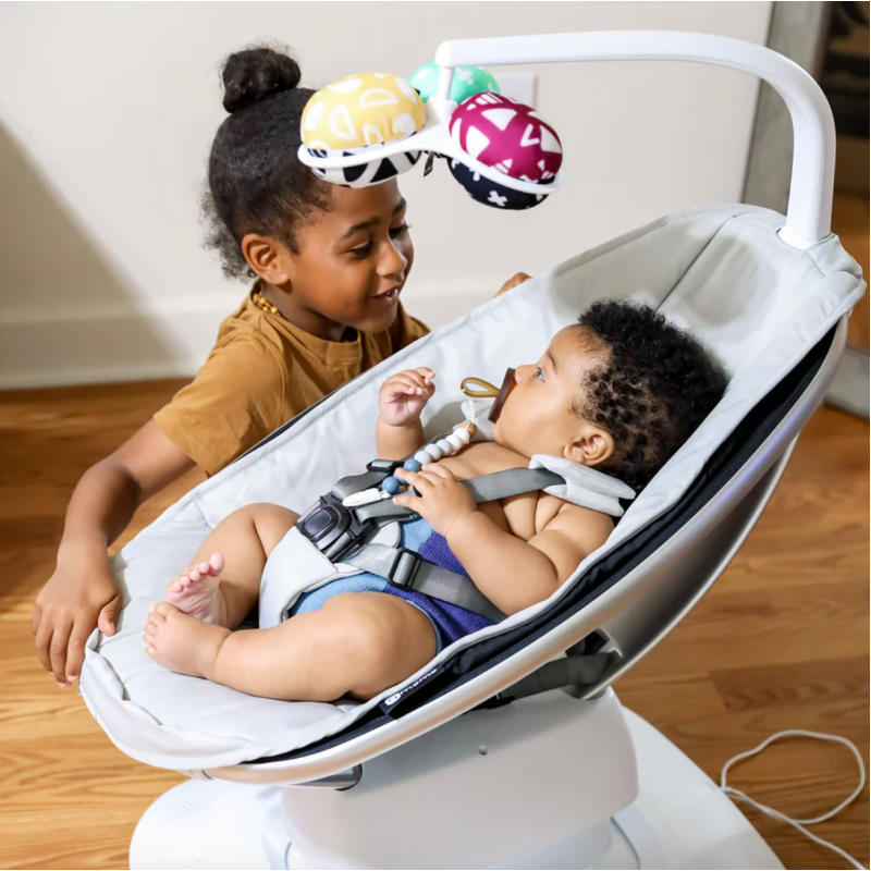 Крісло-гойдалка 4moms MamaRoo 5.0 Grey classic