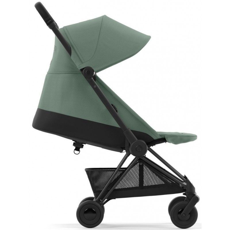 Коляска Cybex Coya Matt Black Leaf Green