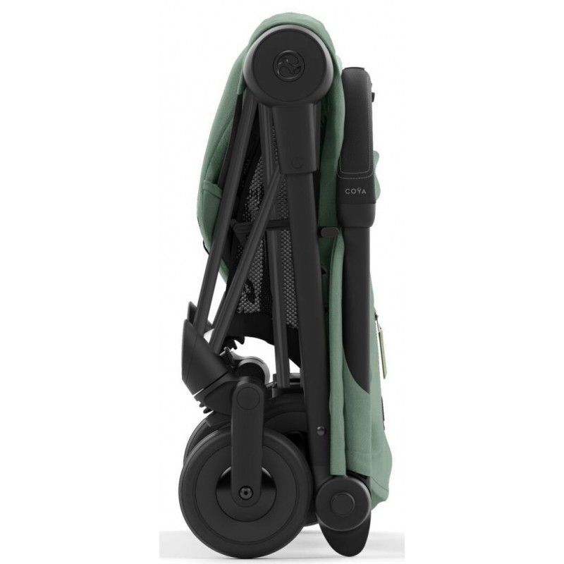 Коляска Cybex Coya Matt Black Leaf Green