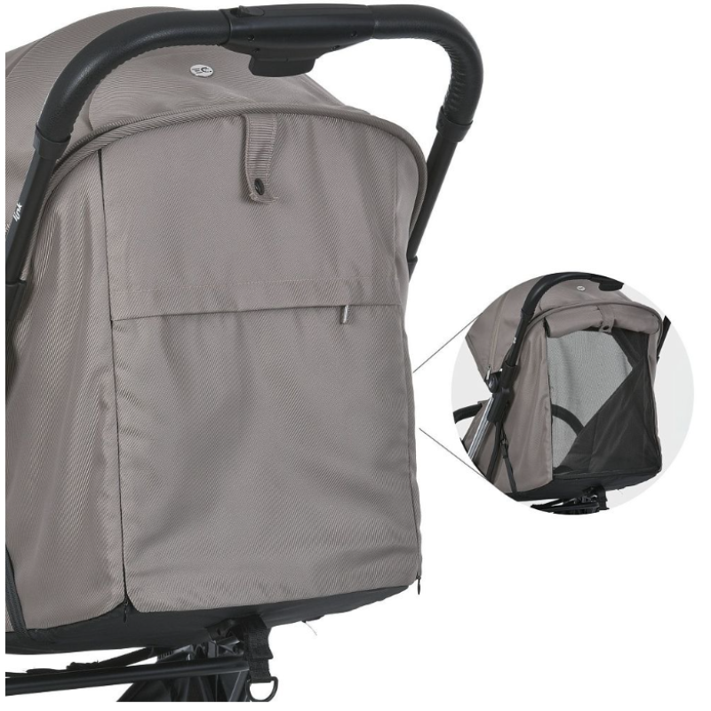 Коляска дитяча ElCamino ME 1129 LINK Beige Striped