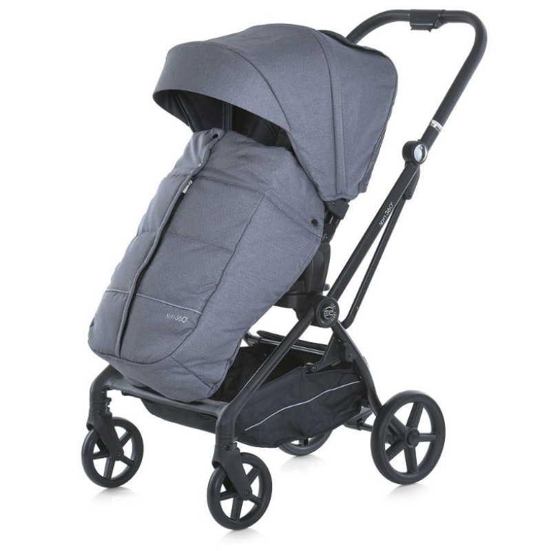 Коляска дитяча ElCamino ME 1138 SPIN 360 Stone Gray