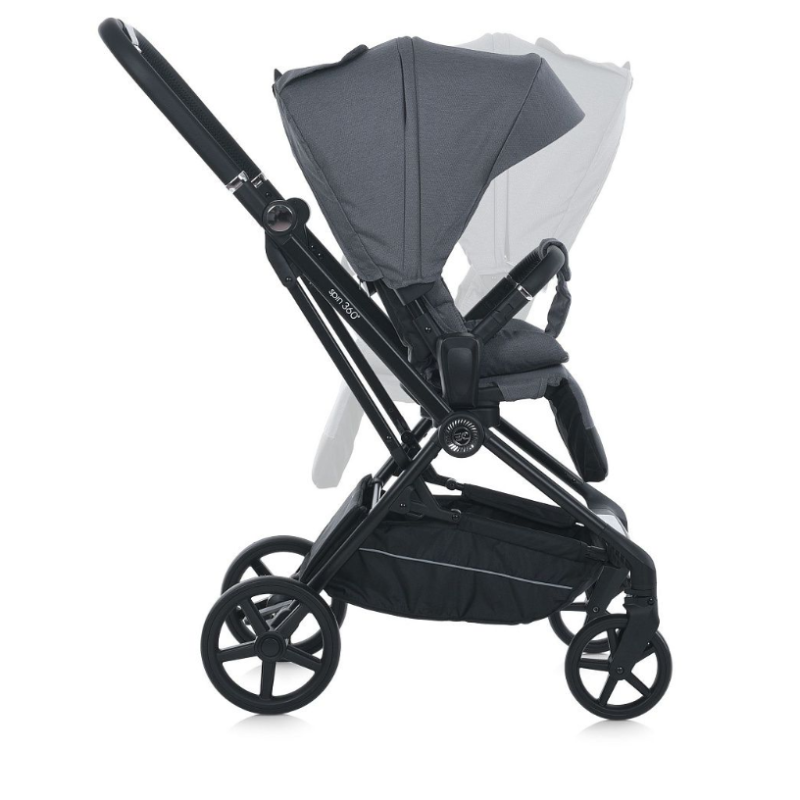 Коляска дитяча ElCamino ME 1138 SPIN 360 Stone Gray