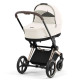 Коляска Cybex Priam шасі Rose gold + люлька Off White