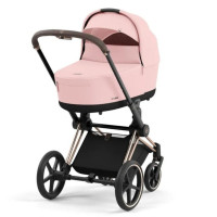 Коляска Cybex Priam шасі Rose gold + люлька Peach Pink