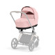 Коляска Cybex Priam шасі Rose gold + люлька Peach Pink