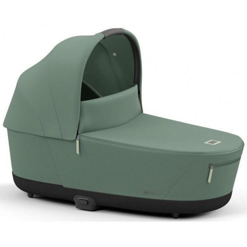 Коляска Cybex Priam шасі Rose gold + люлька Leaf green
