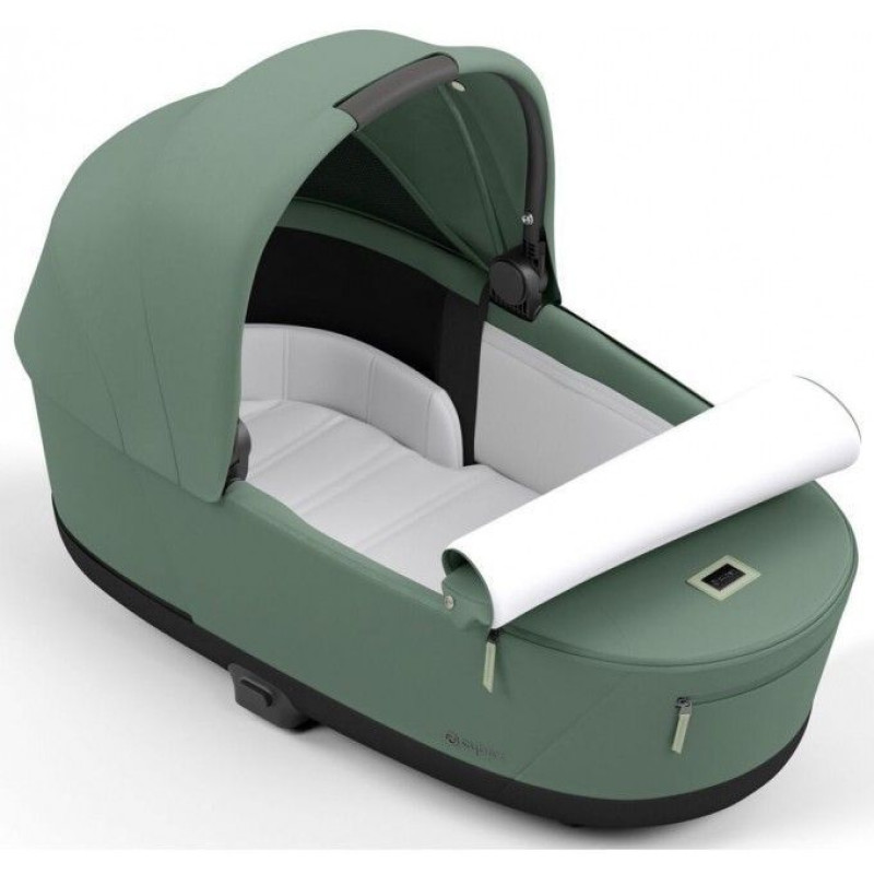 Коляска Cybex Priam шасі Rose gold + люлька Leaf green