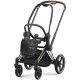 Коляска Cybex Priam шасі Rose gold + люлька Leaf green