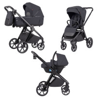 Коляска універсальна CARRELLO Omega CRL-6545 (3in1) Meteor Grey /1/