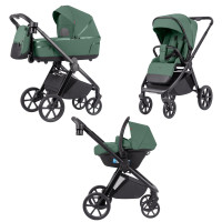 Коляска універсальна CARRELLO Omega CRL-6545 (3in1) Nova Green /1/