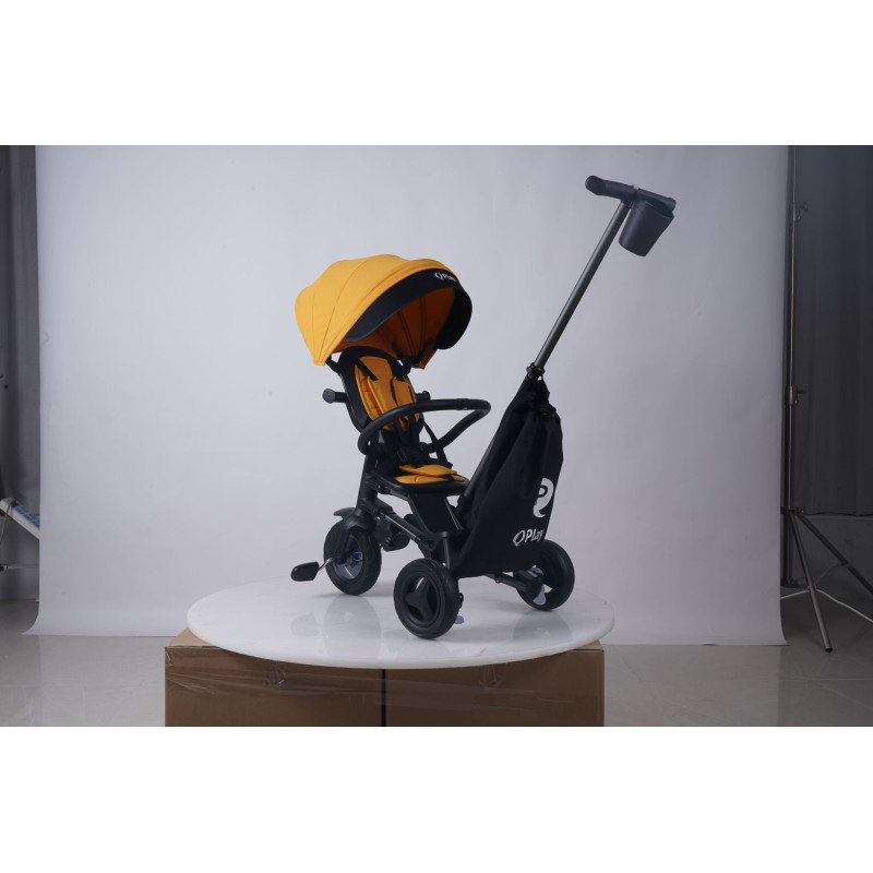 Велосипед складаний триколісний дитячий QPlay Nova+ Rubber Desert Yellow
