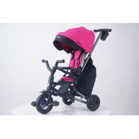 Велосипед складаний триколісний дитячий QPlay Nova+ Rubber Floral Pink