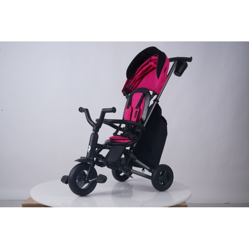 Велосипед складаний триколісний дитячий QPlay Nova+ Rubber Floral Pink