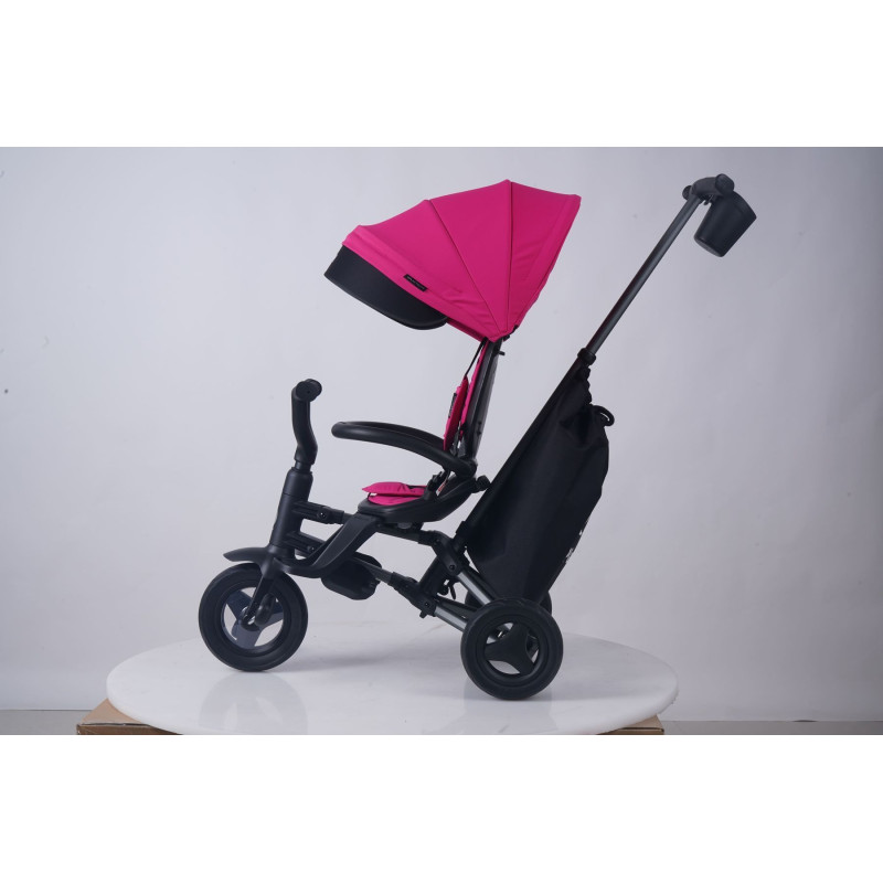 Велосипед складаний триколісний дитячий QPlay Nova+ Rubber Floral Pink