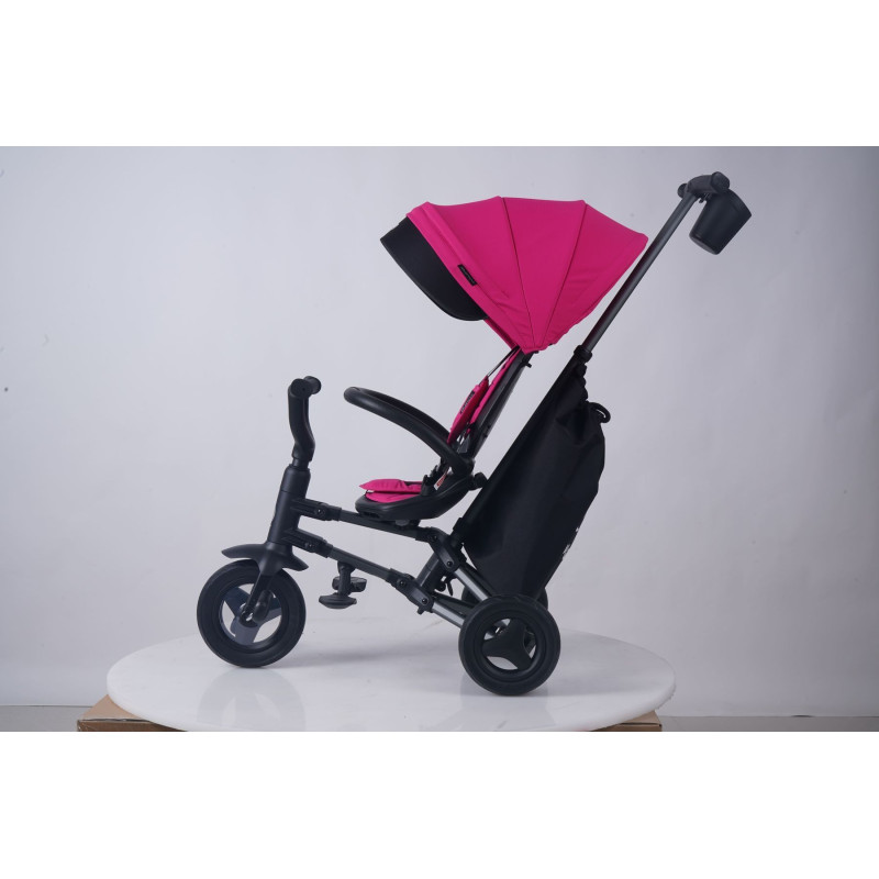 Велосипед складаний триколісний дитячий QPlay Nova+ Rubber Floral Pink