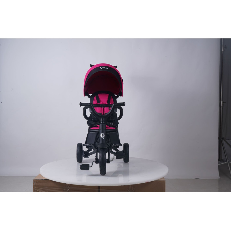 Велосипед складаний триколісний дитячий QPlay Nova+ Rubber Floral Pink