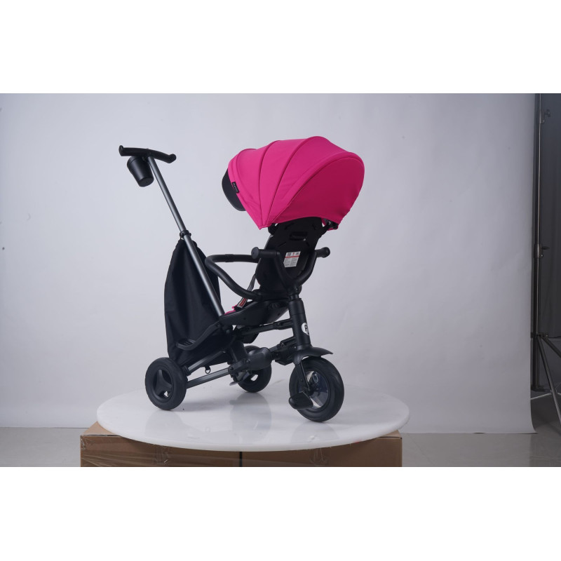 Велосипед складаний триколісний дитячий QPlay Nova+ Rubber Floral Pink