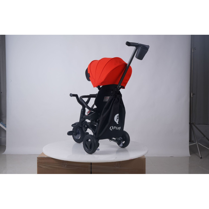 Велосипед складаний триколісний дитячий QPlay Nova+ Rubber Orange Sunset