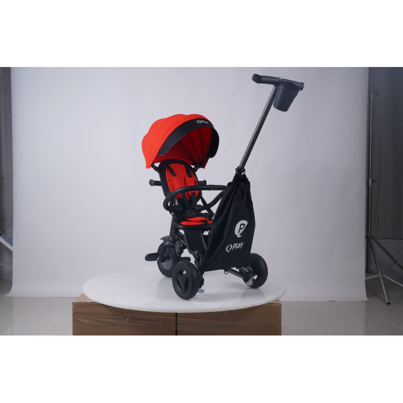Велосипед складаний триколісний дитячий QPlay Nova+ Rubber Orange Sunset