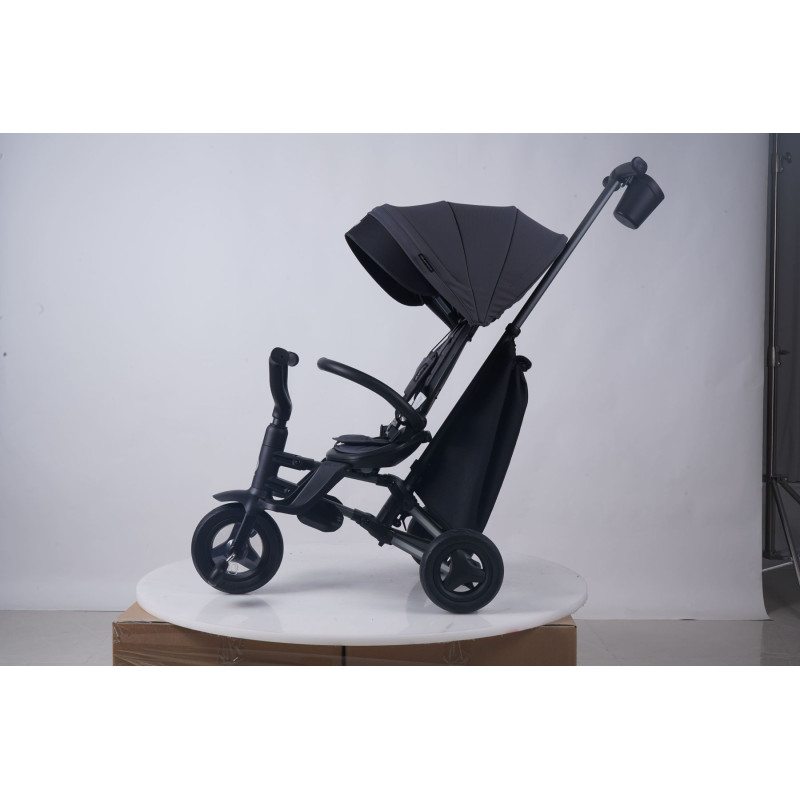 Велосипед складаний триколісний дитячий QPlay Nova+ Rubber Ultimate Black