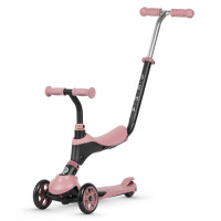 Самокат триколісний дитячий 5 в 1 QPlay Sema Pink