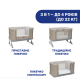 Дитяче ліжко Chicco 3 в 1 Next2Me Forever, кол.02