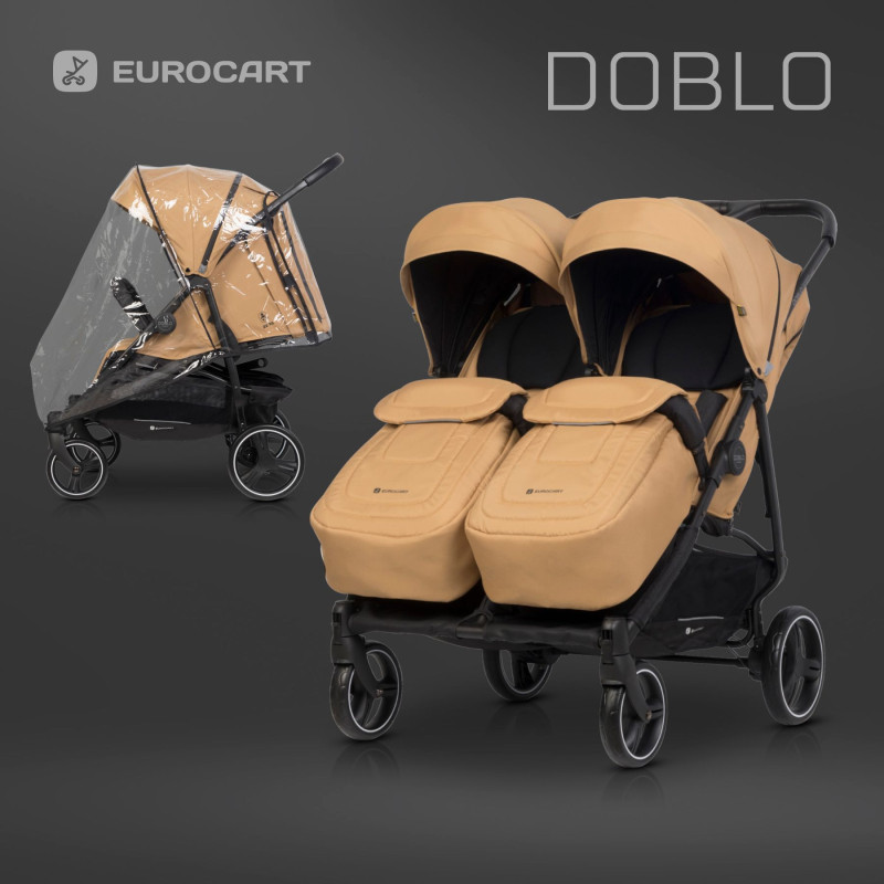 Коляска для двійні Euro-Cart Doblo 2024 Camel