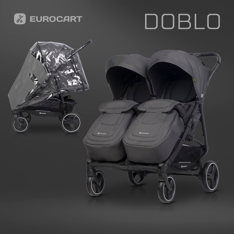 Коляска для двійні Euro-Cart Doblo 2024 Iron