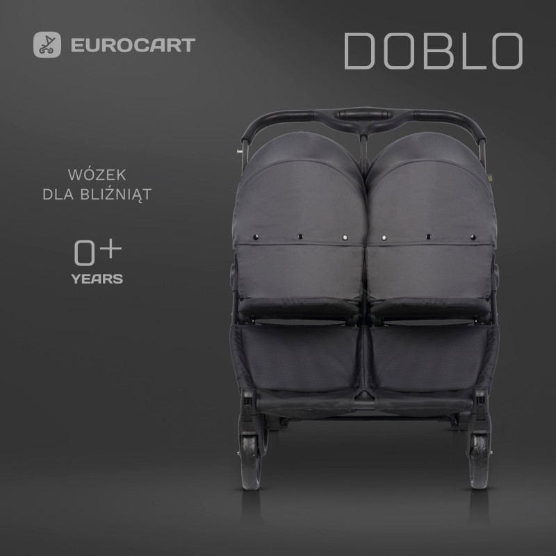 Коляска для двійні Euro-Cart Doblo 2024 Iron