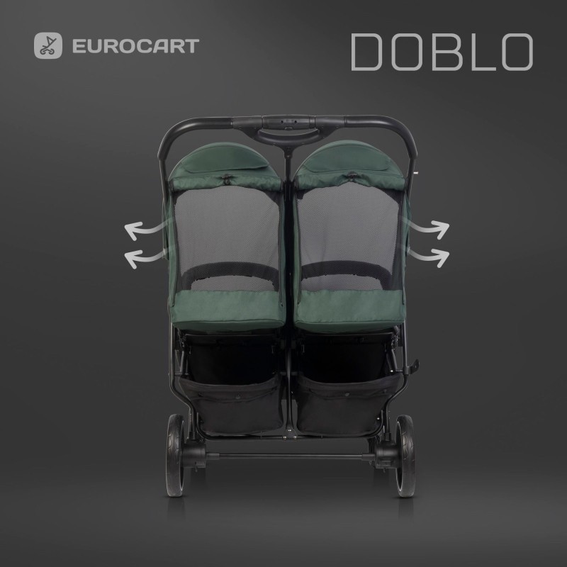 Коляска для двійні Euro-Cart Doblo 2024 Jungle