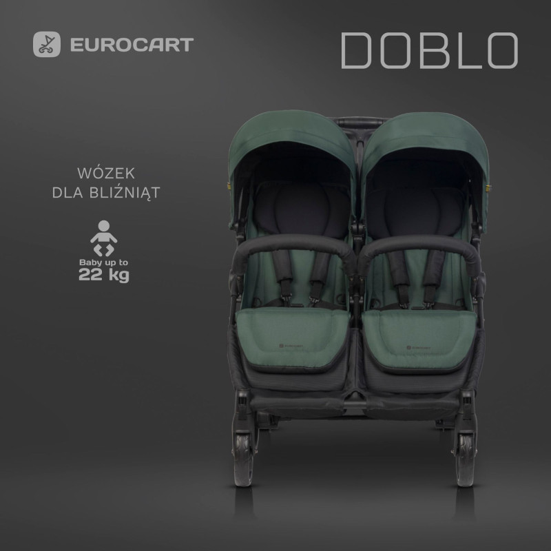 Коляска для двійні Euro-Cart Doblo 2024 Jungle