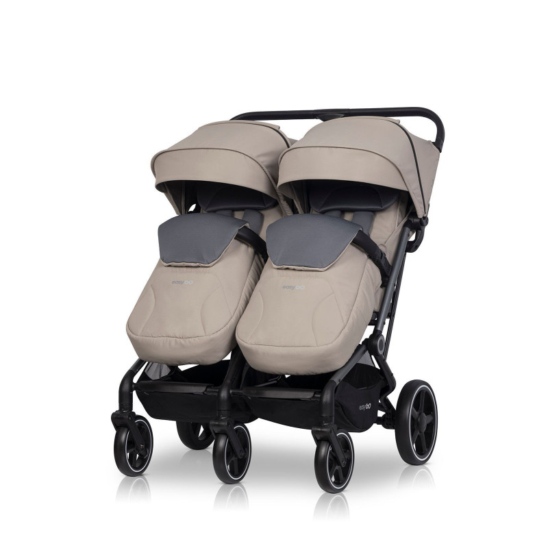 Коляска для двійні EasyGo Echo 2024 Beige