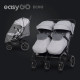 Коляска для двійні EasyGo Echo 2024 Grey