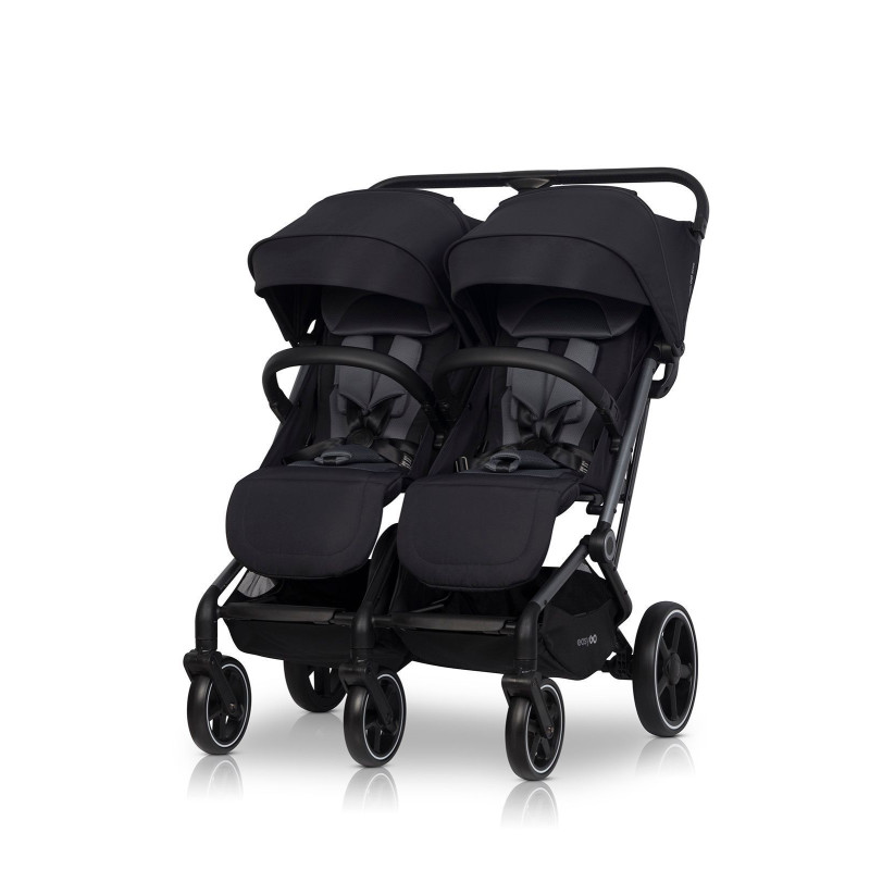 Коляска для двійні EasyGo Echo 2024 Black