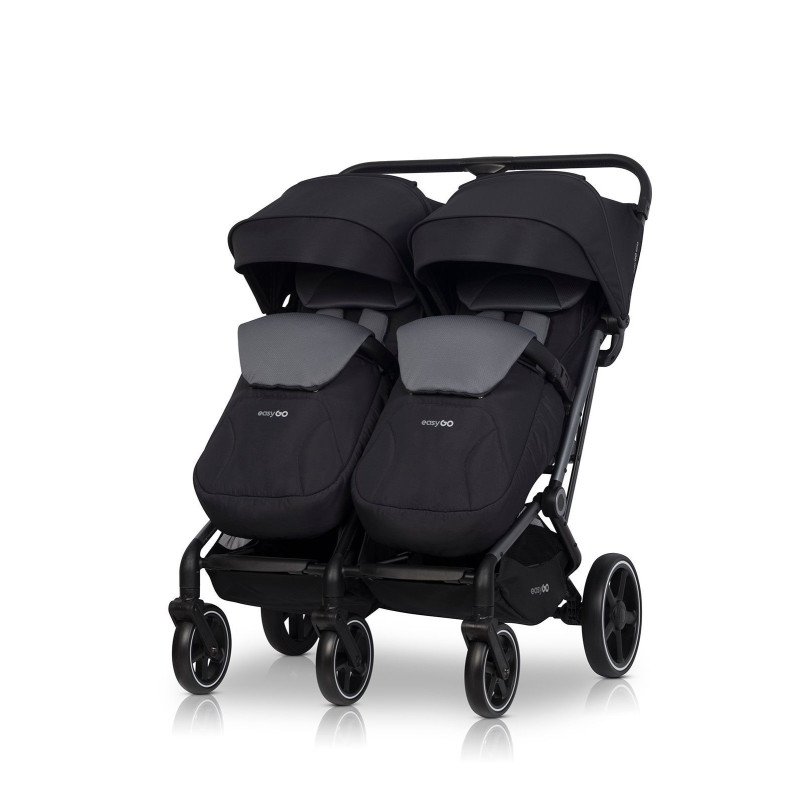 Коляска для двійні EasyGo Echo 2024 Black