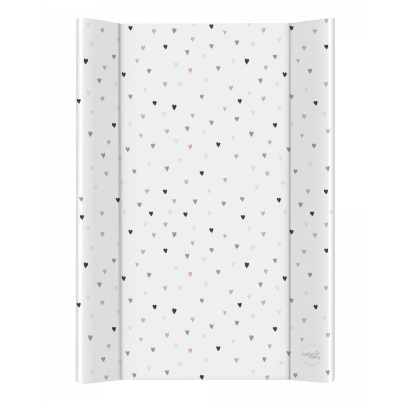 Повивальна дошка Cebababy 50x70 Comfort W-203-305-719, Love Mood, білий