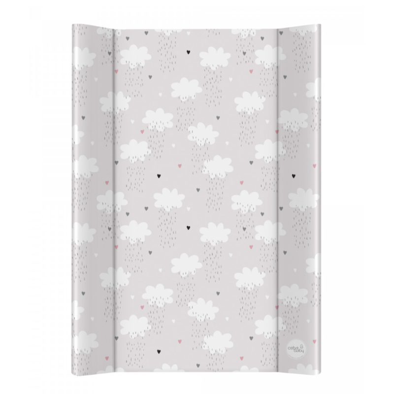Повивальна дошка Cebababy 50x70 Comfort W-203-305-720, Lovely Rain, сірий