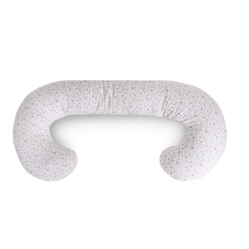 Подушка для вагітних Ceba Physio Duo W-705-000-745, Forget-me-not, білий/рожевий
