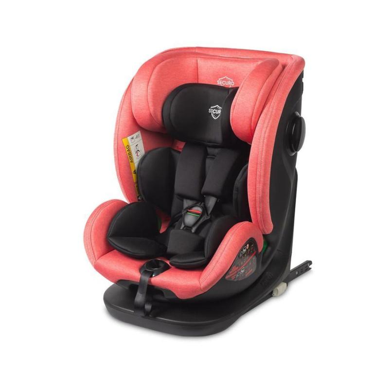 Автокрісло Caretero Securo I-SIZE Isofix (від 40 см до 150 см) Dirty Pink