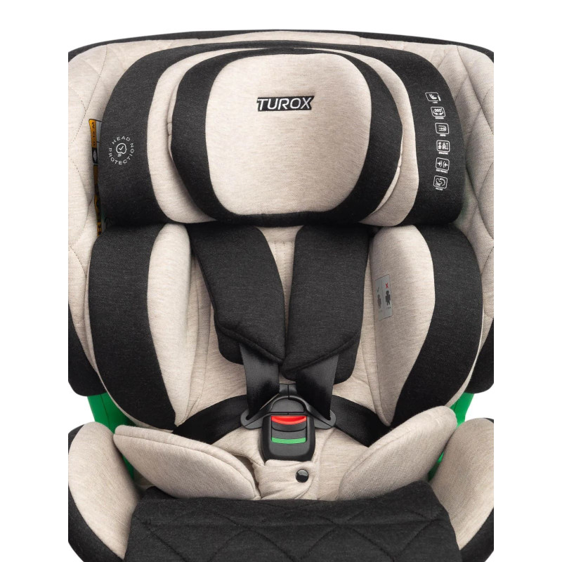 Автокрісло Caretero Turox I-SIZE Isofix (від 40 см до 150 см) Beige