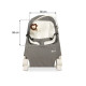 Дитяче крісло шезлонг Caretero Pine Grey