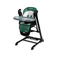 Стільчик для годування + качель 2 в 1 Caretero Indigo Black Green