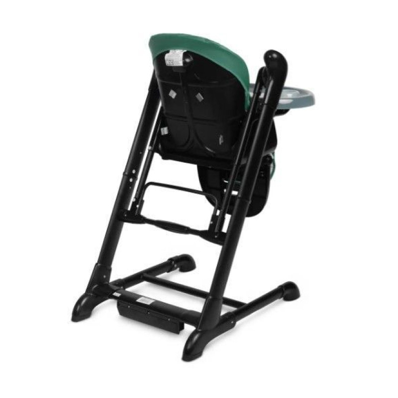 Стільчик для годування + качель 2 в 1 Caretero Indigo Black Green
